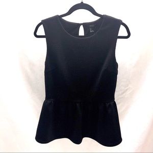 Forever 21 black peek-a-boo back sleeveless top